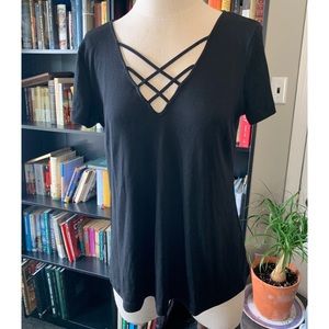 Flowy Criss Cross Tee